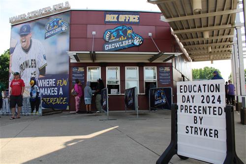 Education Day at Growler's Game