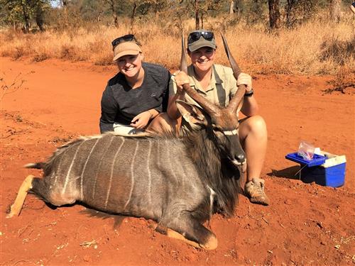 EFE Student with South African Antelope 