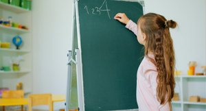  Student learning math