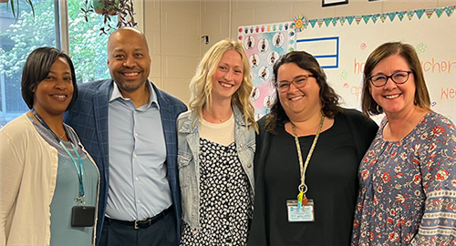  Teachers with KRESA Superintendent 
