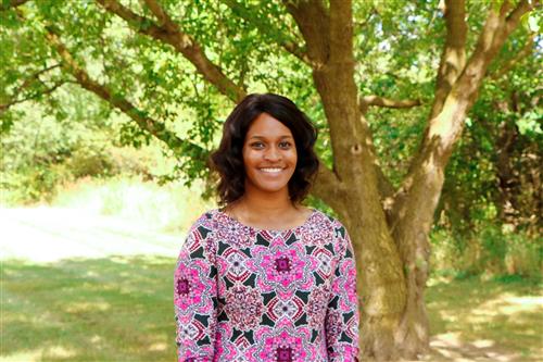 Ngozi Jackson smiles for the camera 