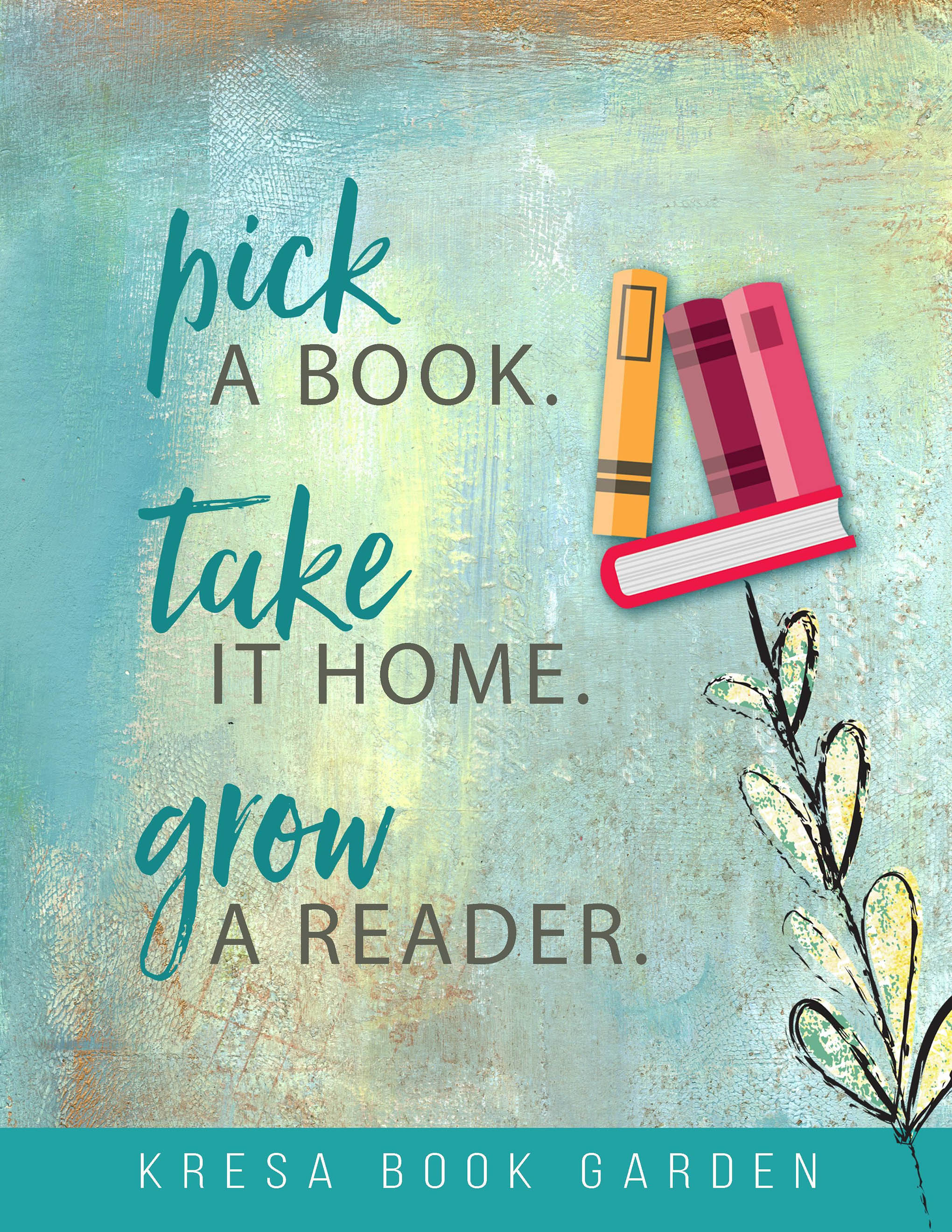 Book garden graphic Book garden graphic